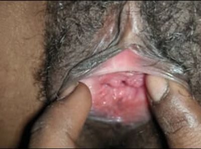 My wife put her finger in her pussy and released the water